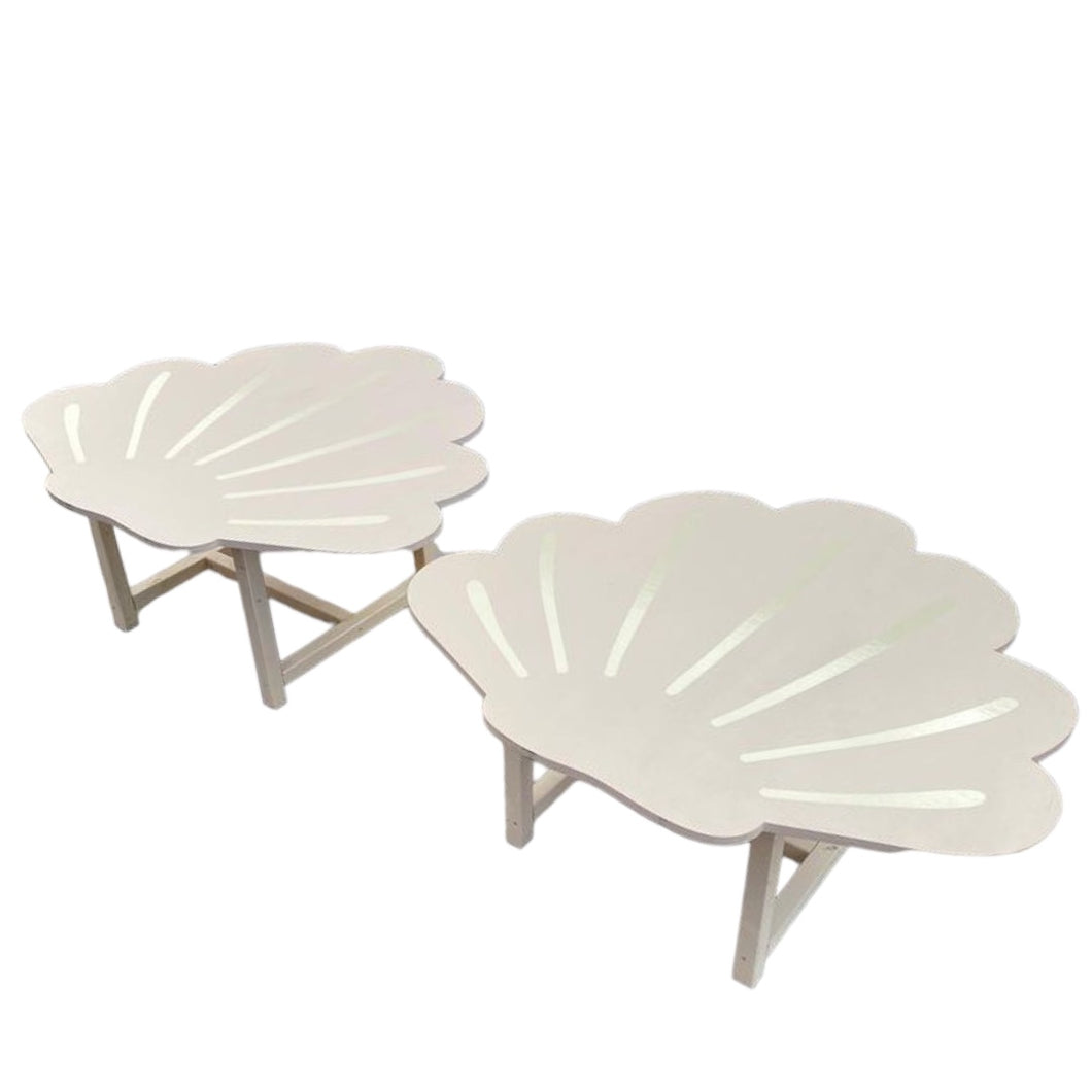 1) 2 seashells tables