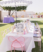 Load image into Gallery viewer, 12 Bow Pink Chairs