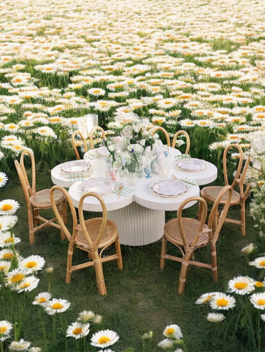 1) Brielle Petal Kids Tables