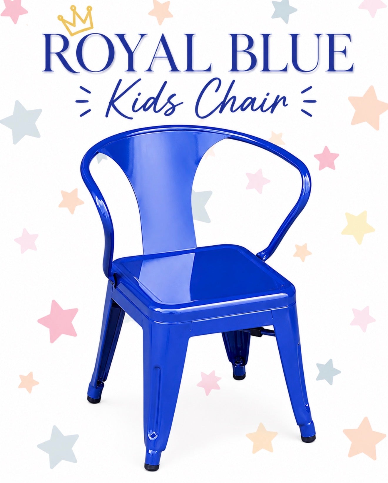 12 Royal Blue kids chairs