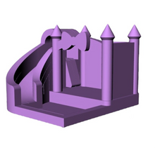 Load image into Gallery viewer, The Bow Plum Palace Waterslide/Ballpit