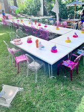 Load image into Gallery viewer, 1) 2 White Clip kids tables
