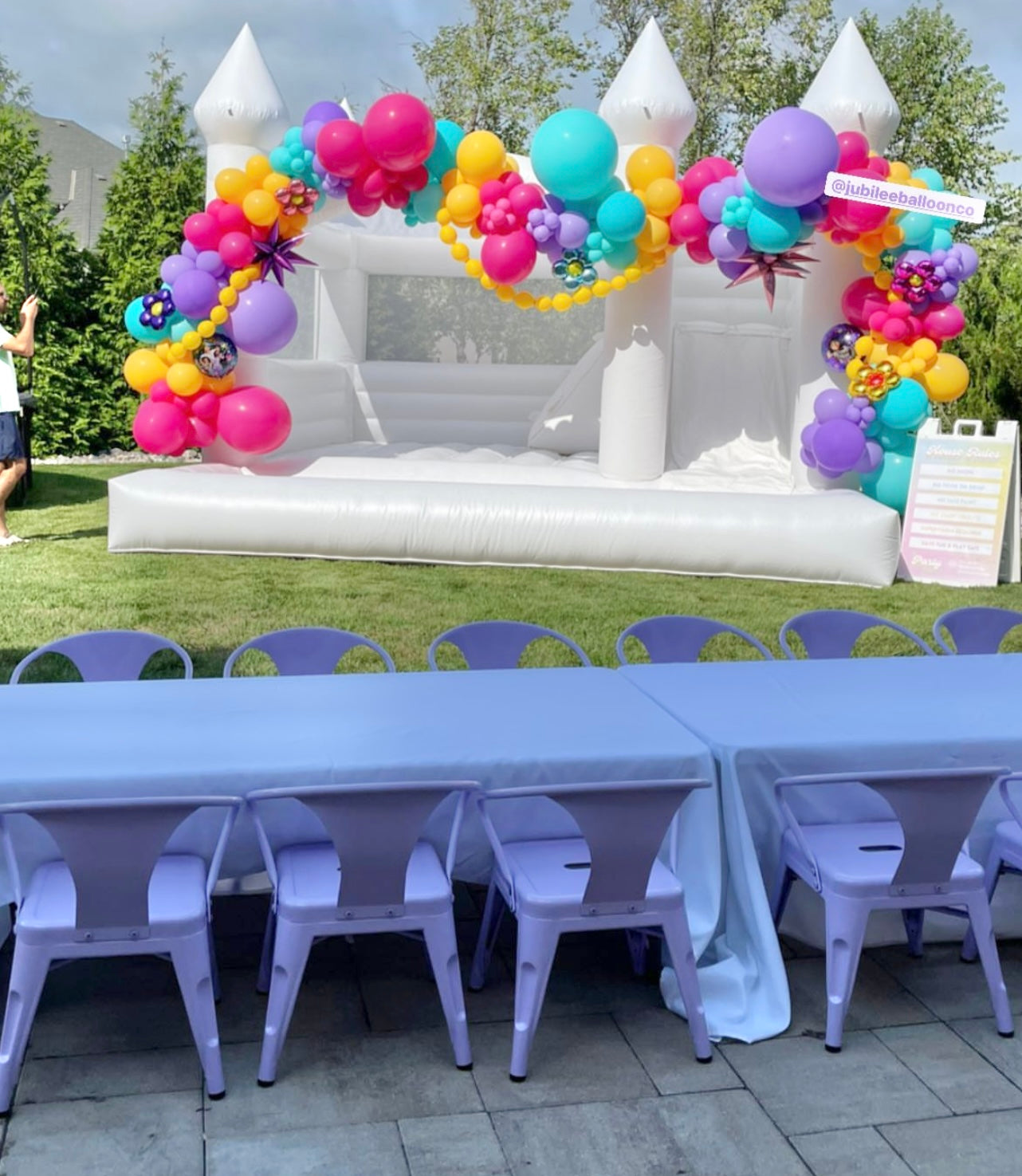 12 Periwinkle chairs