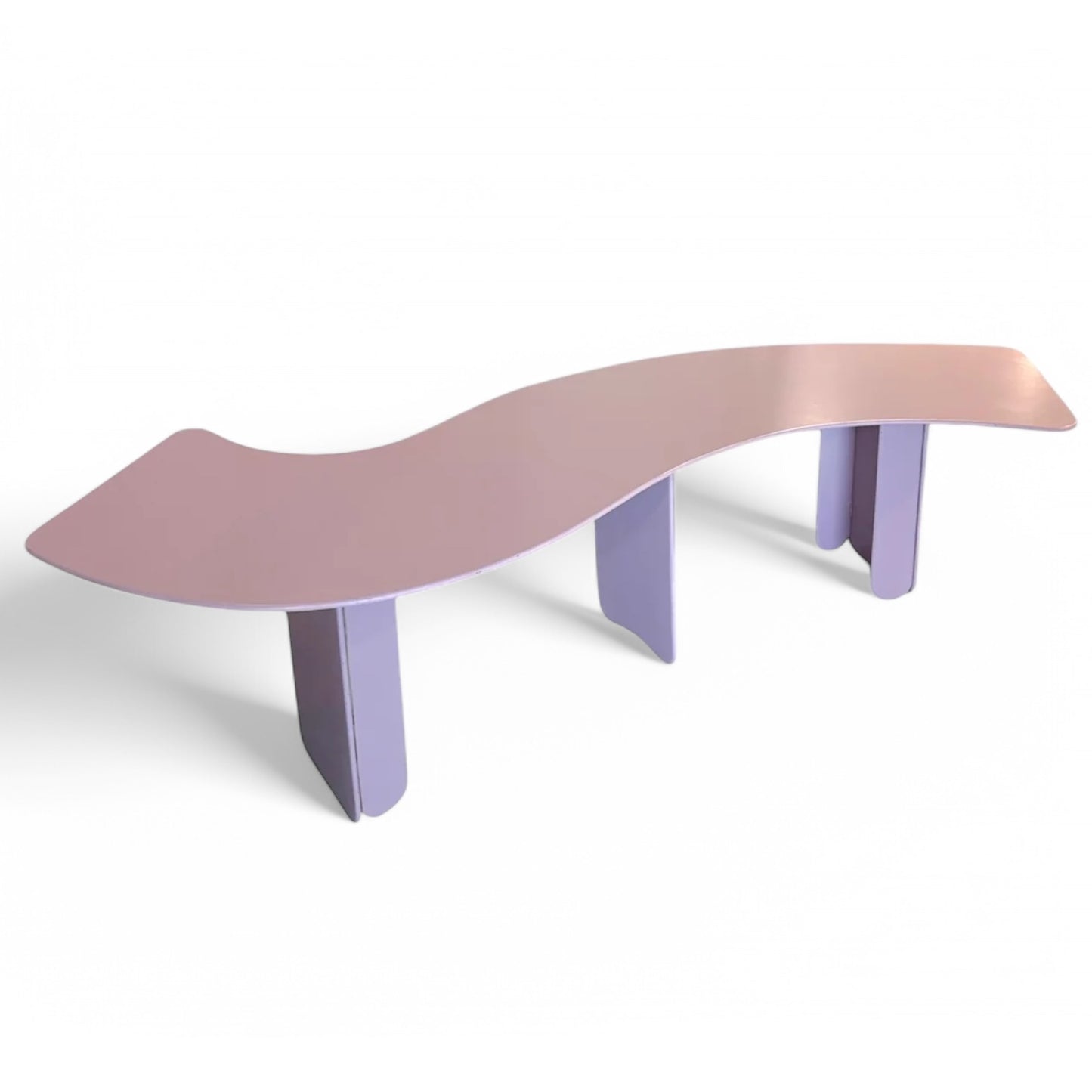 1) Curved Purple Table