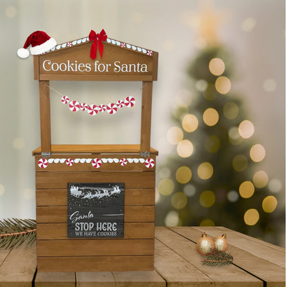 1 Santa Cookie Cart