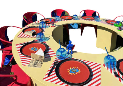 1) Halo wooden table