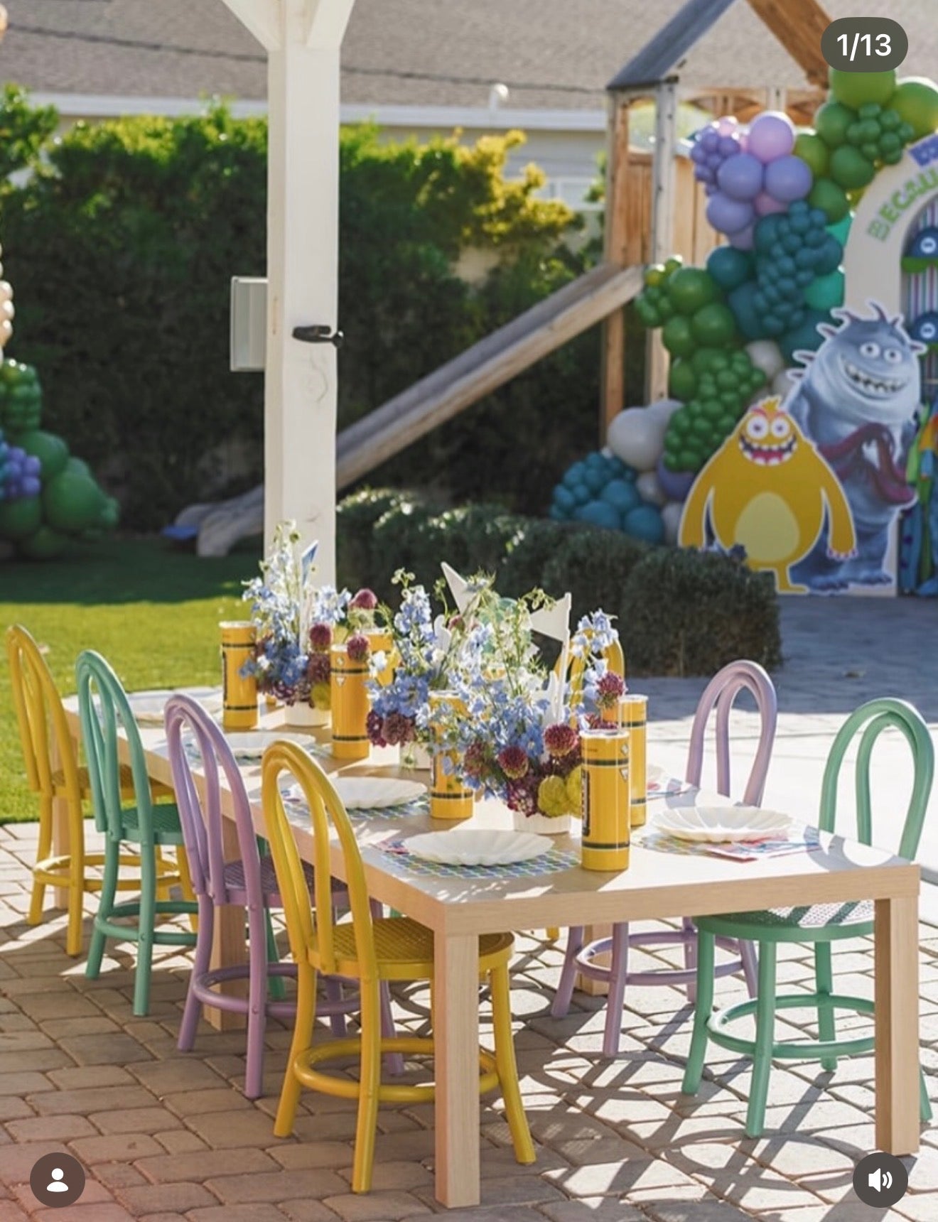 6 Bistro Bliss Mixed Colors Kids Chairs