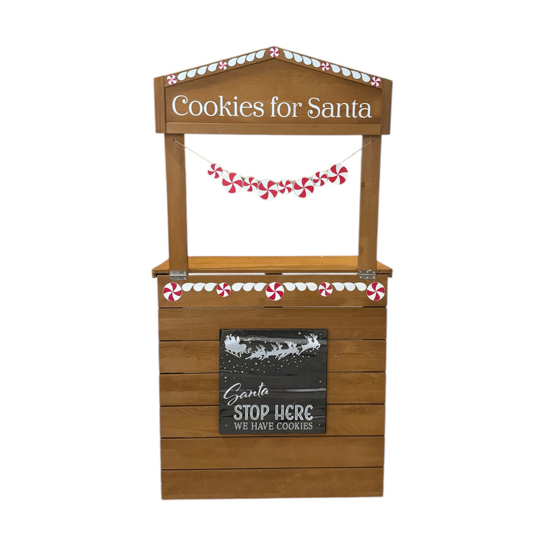 1 Santa Cookie Cart