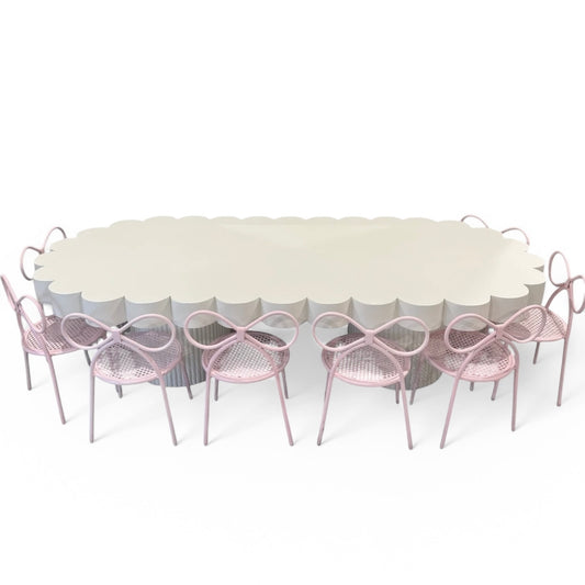 1) Pearly White Kids Table