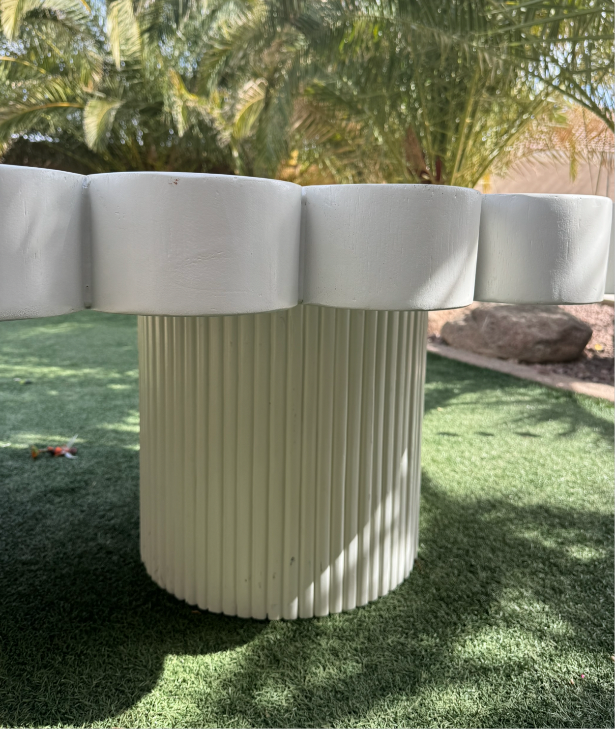 1) Pearly White Kids Table