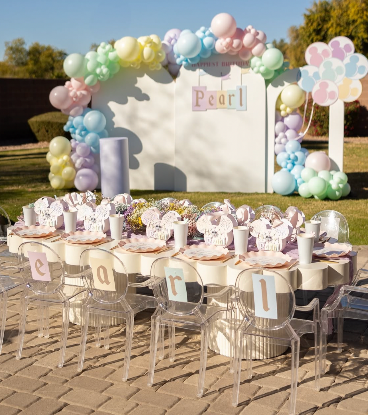 1) Pearly White Kids Table