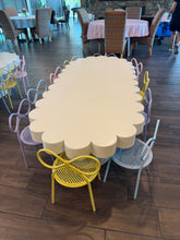 Load image into Gallery viewer, 8 Bow Blue Chairs

