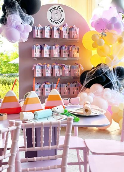 1) Curved Purple Table