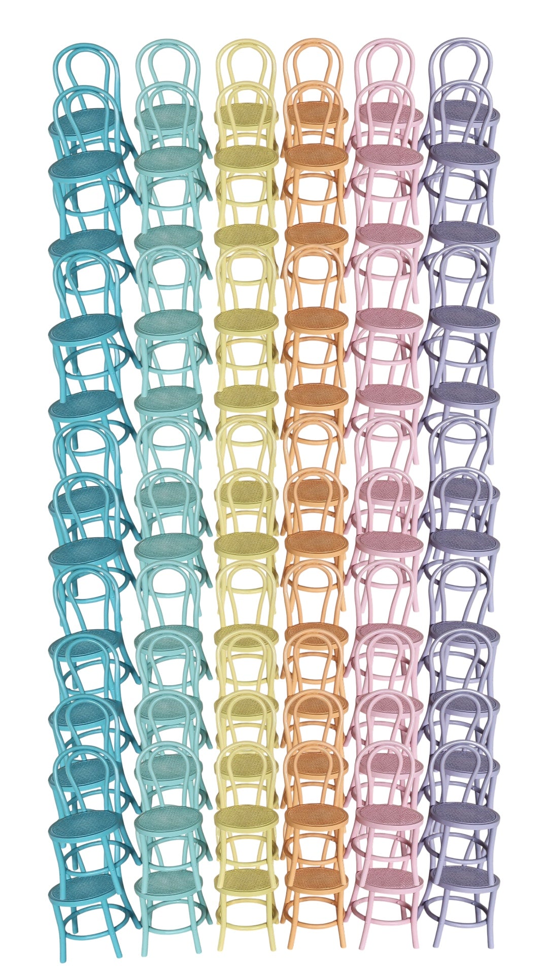 12 Bistro Bliss Purple Kids Chairs)