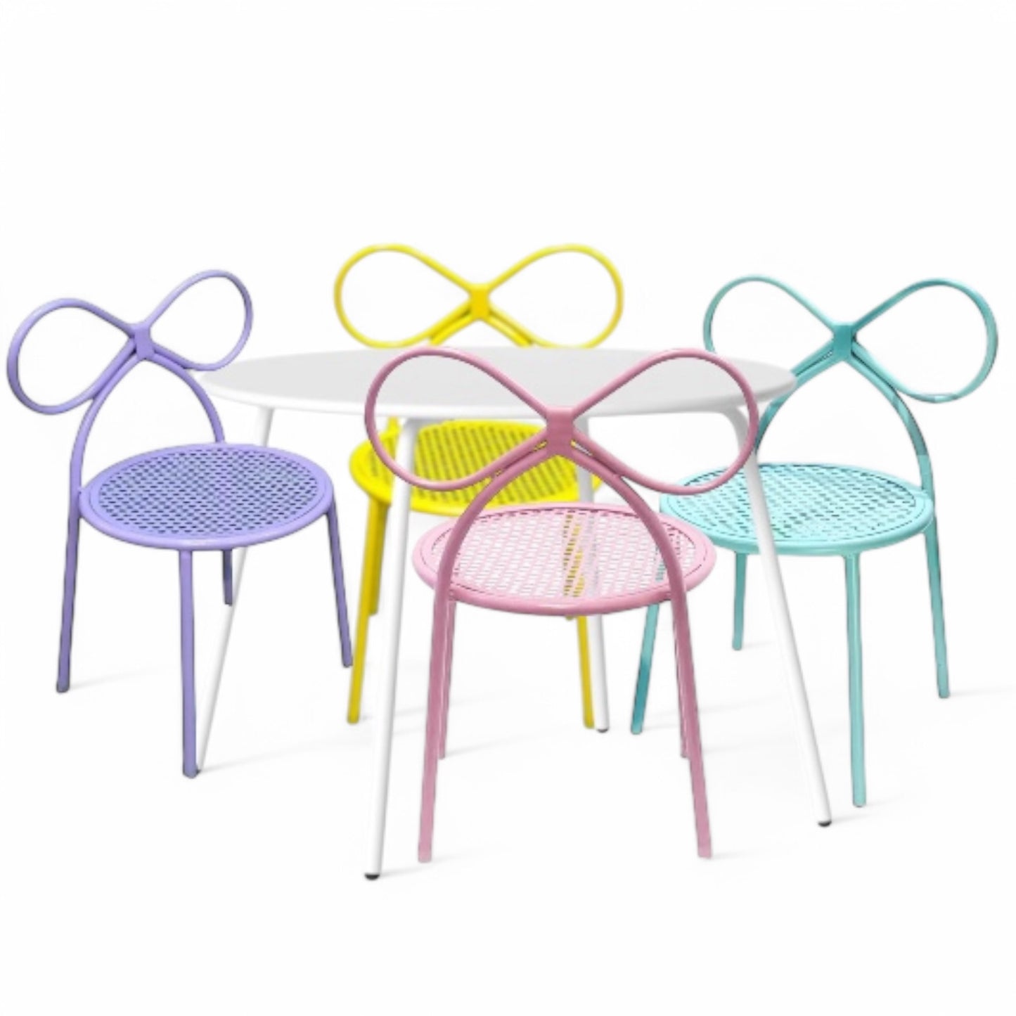 1) 4 Blanco Kids Round tables