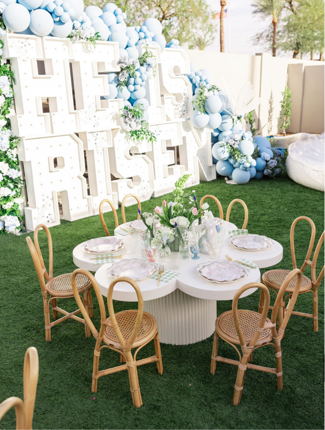 1) Brielle Petal Kids Tables