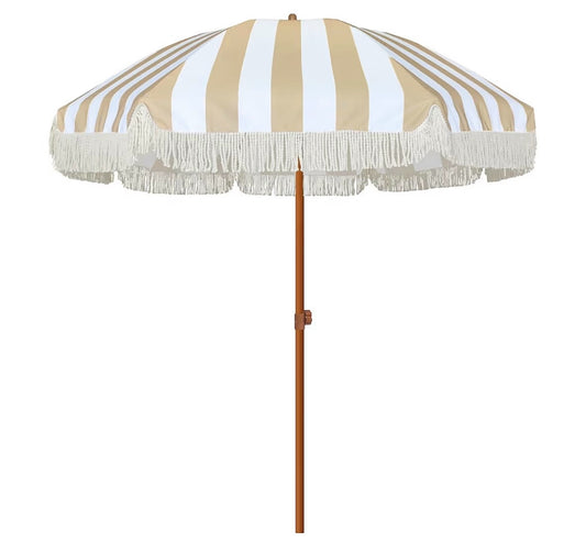 0) Umbrella Striped Beige
