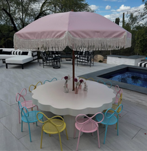 Load image into Gallery viewer, 8 Bow Blue Chairs
