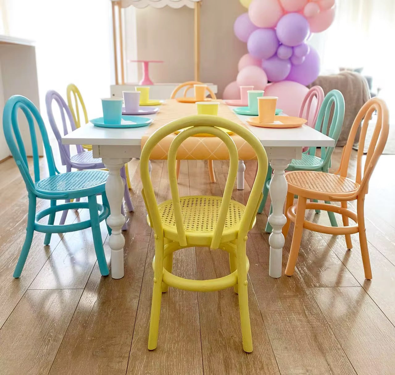 12 Bistro Bliss Purple Kids Chairs)