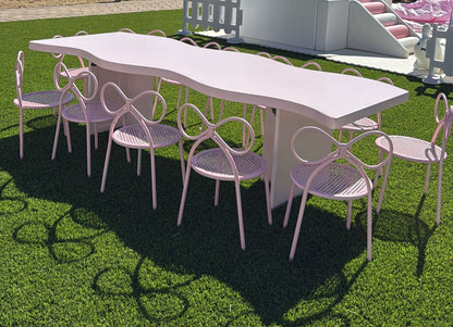 1) Pink Groovy Table