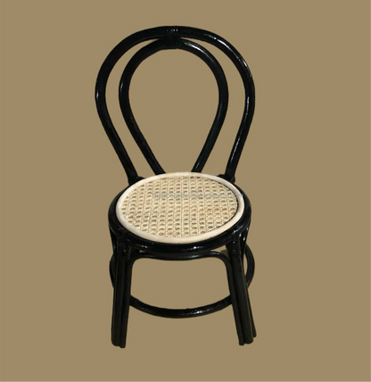 12 Black Sandy Rattan Chairs