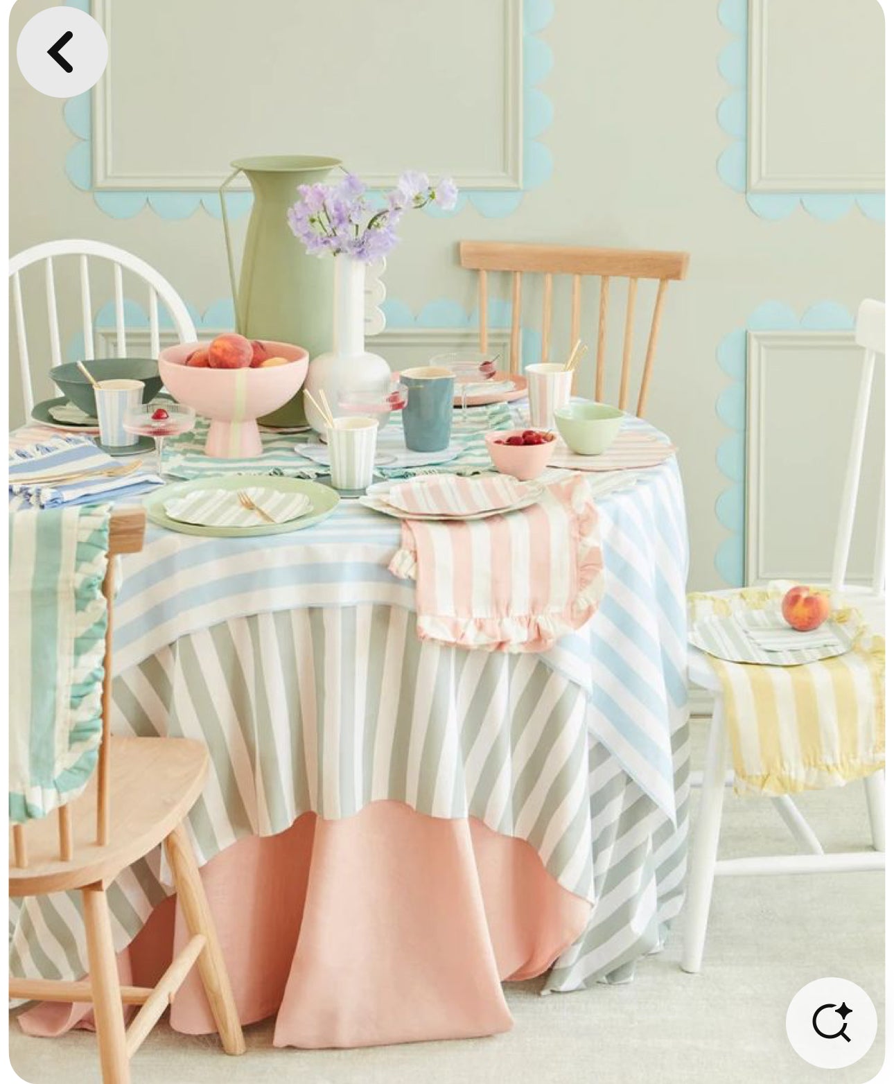 1) 4 Blanco Kids Round tables