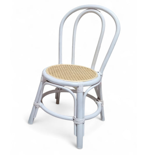10 White Sandy Rattan Chairs