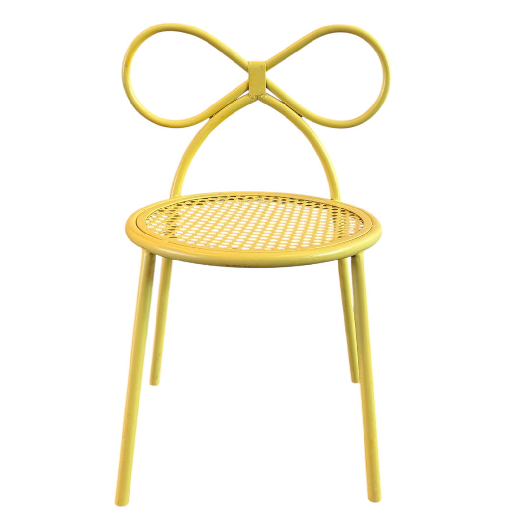 8 Bow Yellow Chairs