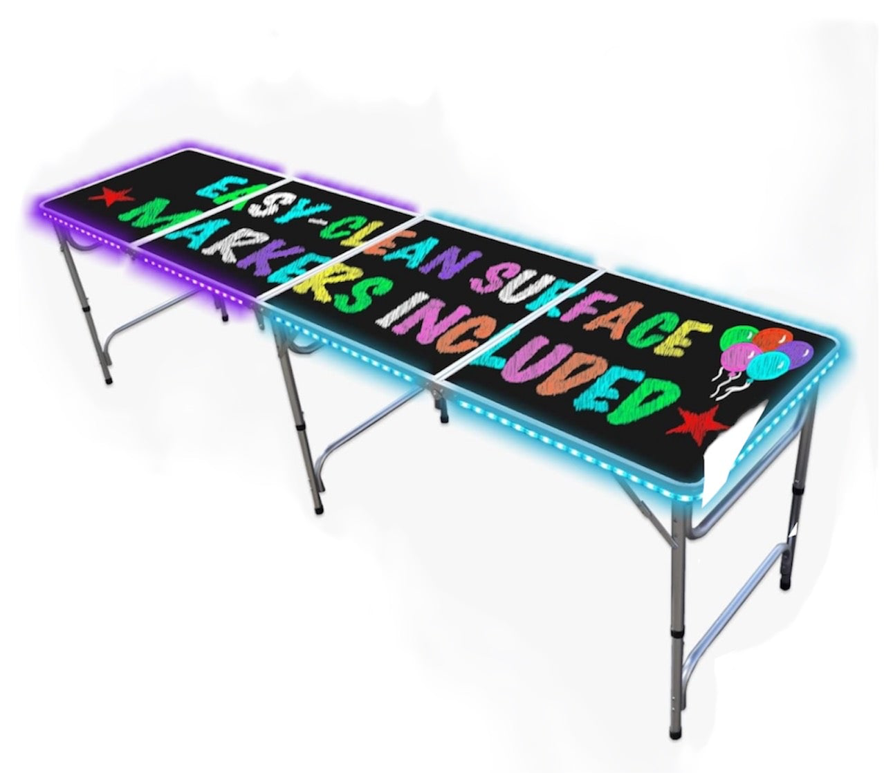 1) Chalk kids table|LED