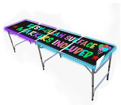 1) Chalk kids table|LED