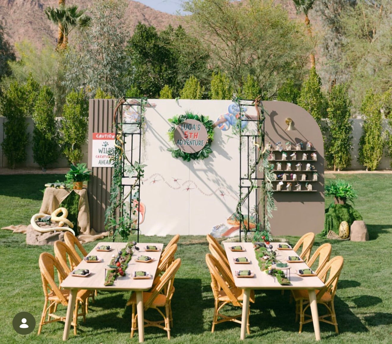1) Wooden kids table
