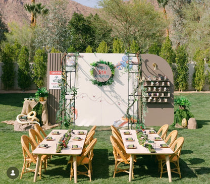 1) Wooden kids table