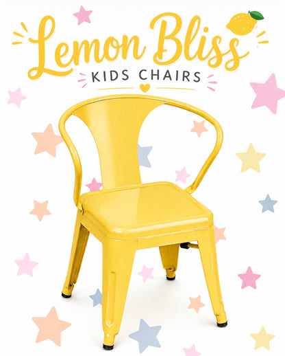 12 Lemon Bliss yellow kids chairs