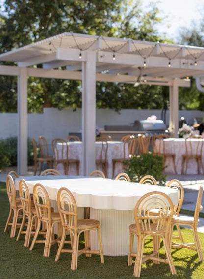 1) Pearly White Kids Table