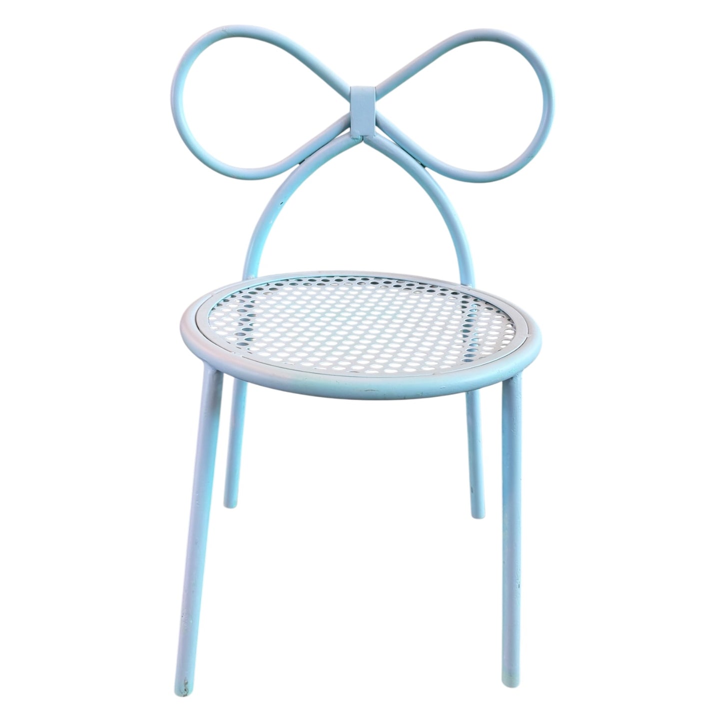 8 Bow Blue Chairs