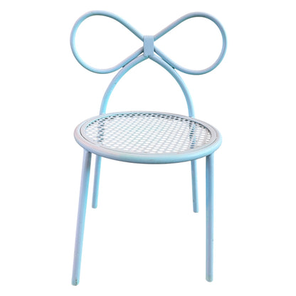 8 Bow Blue Chairs