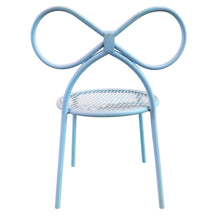 Load image into Gallery viewer, 8 Bow Blue Chairs

