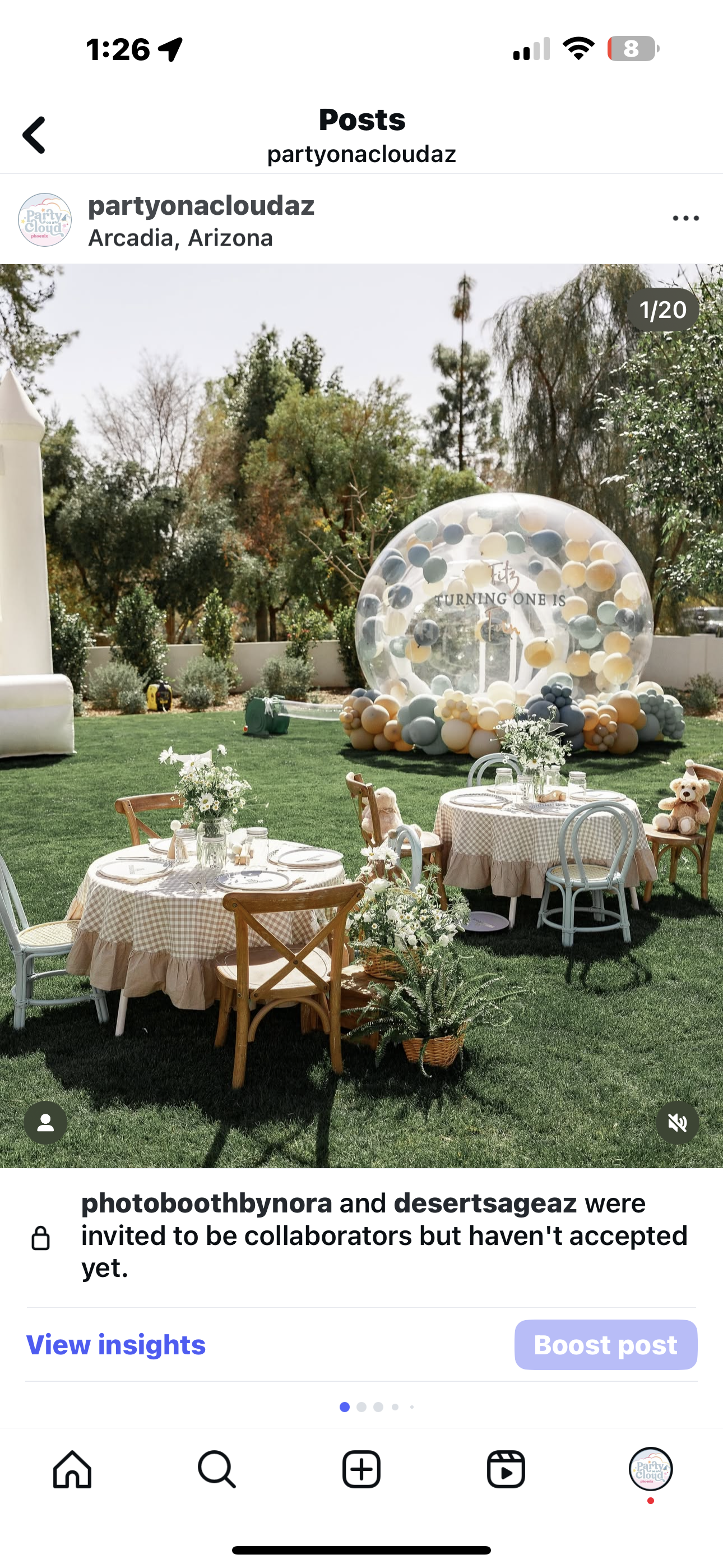 1) Blanco Round Mini Tables