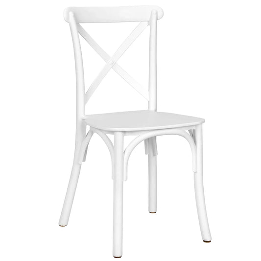 12 Blanco Crossback Kids Chairs