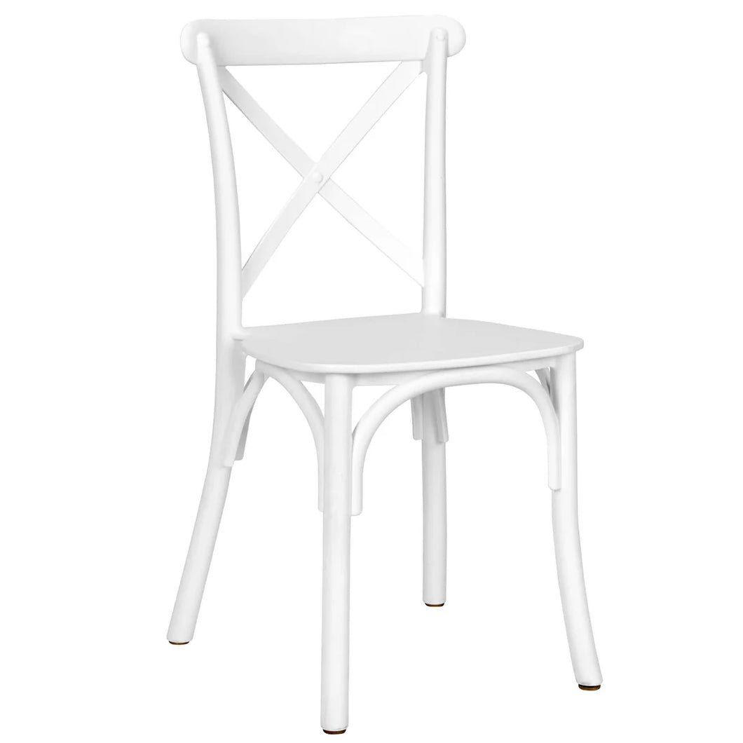 12 Blanco Crossback Kids Chairs