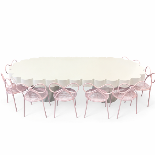 1) Pearly White Kids Table