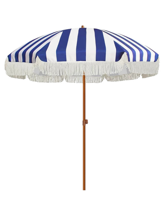 0) Umbrella Blue/White Striped