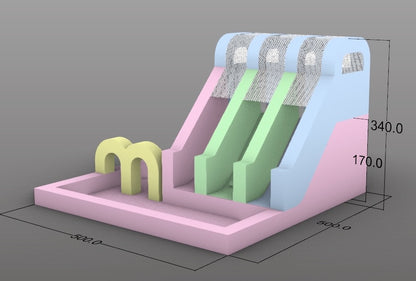 Pastel PlayLand Ballpit/Slide