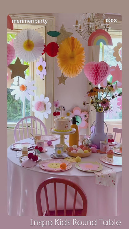 1) 4 Blanco Kids Round tables
