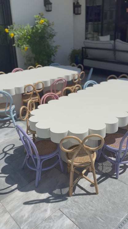 1) Pearly White Kids Table