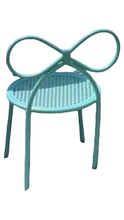 Load image into Gallery viewer, 8 Bow Blue Chairs
